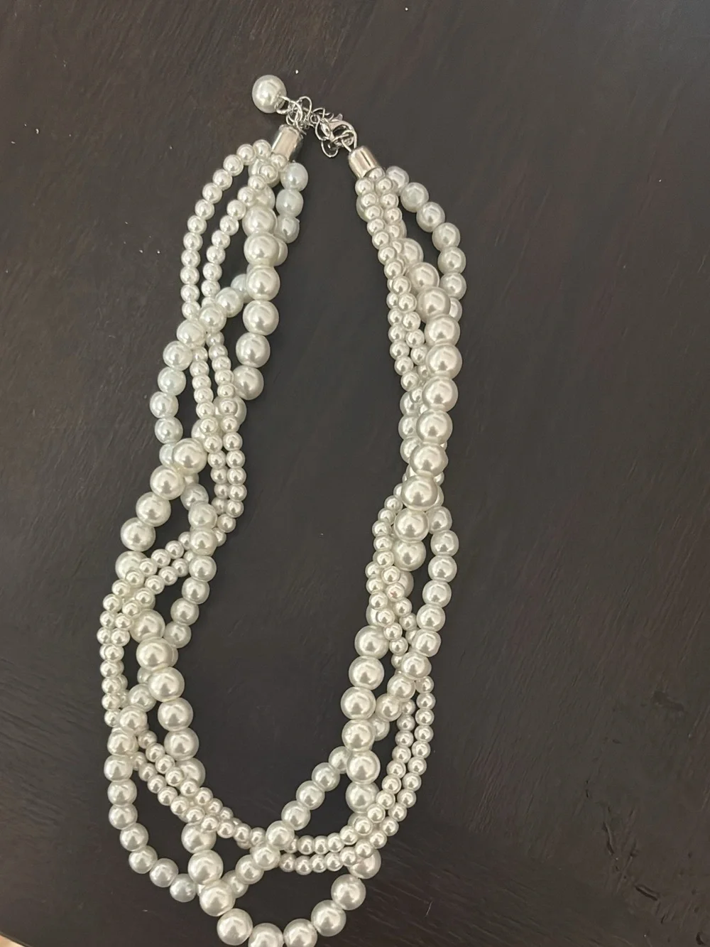 Multi-Strand White Pearl Necklace - Elegant Women's Jewelry